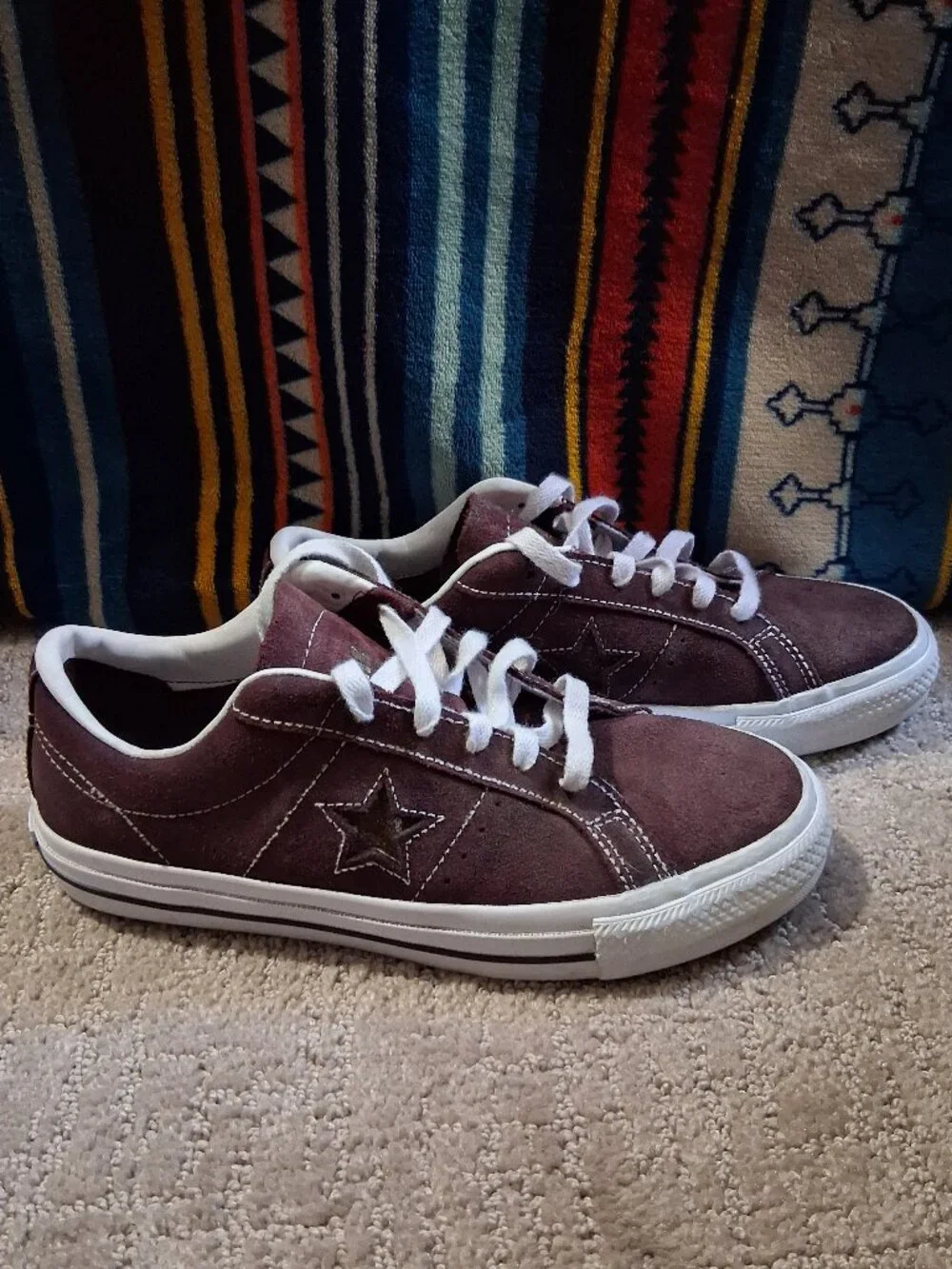 Converse UNIXES Cons One Star Pro Ox Low Top BROWN SUEDE